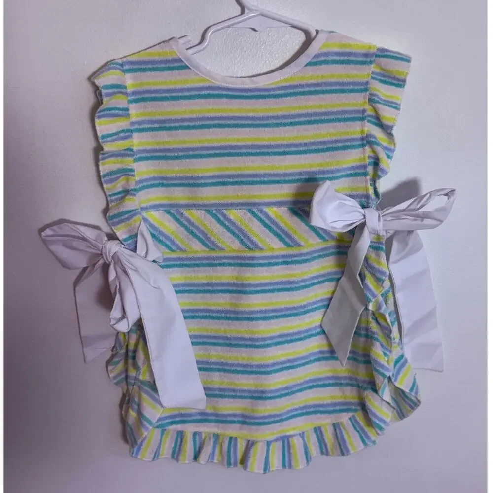 The Beaufort Bonnet Company Striped tie side Cover up size 5